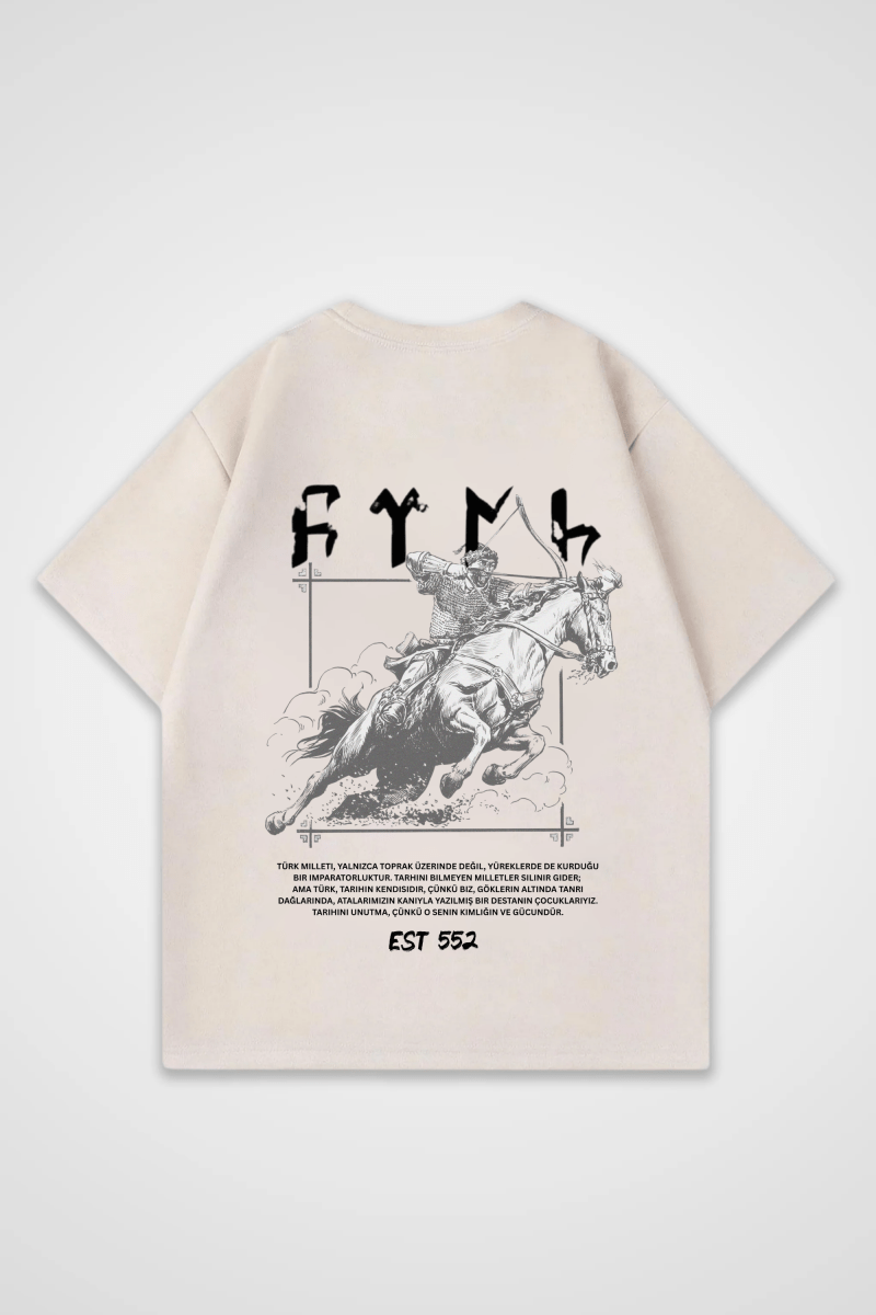 GÖKTÜRK - OVERSIZED SHIRT BACKPRINT - Edeltürke