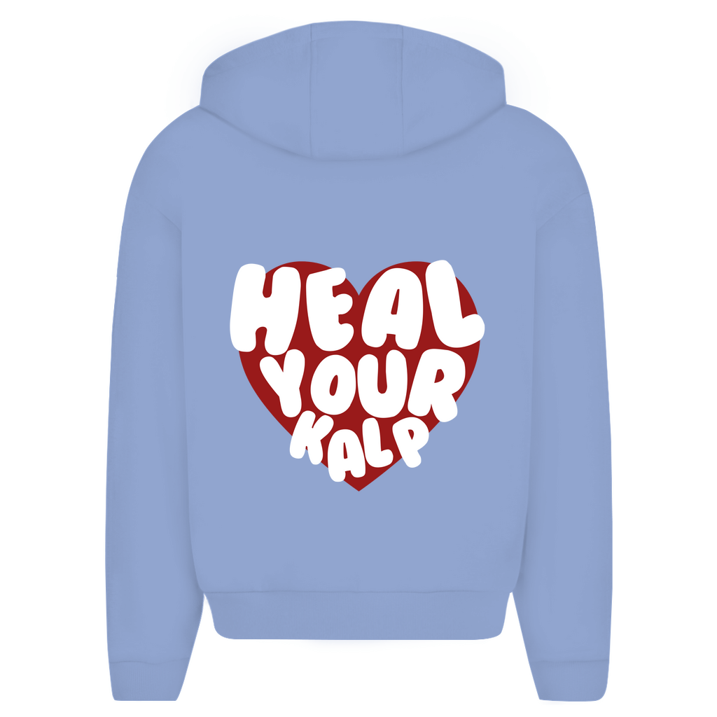 HEAL KALP - OVERSIZED ZIPPER HOODIE - Edeltürke