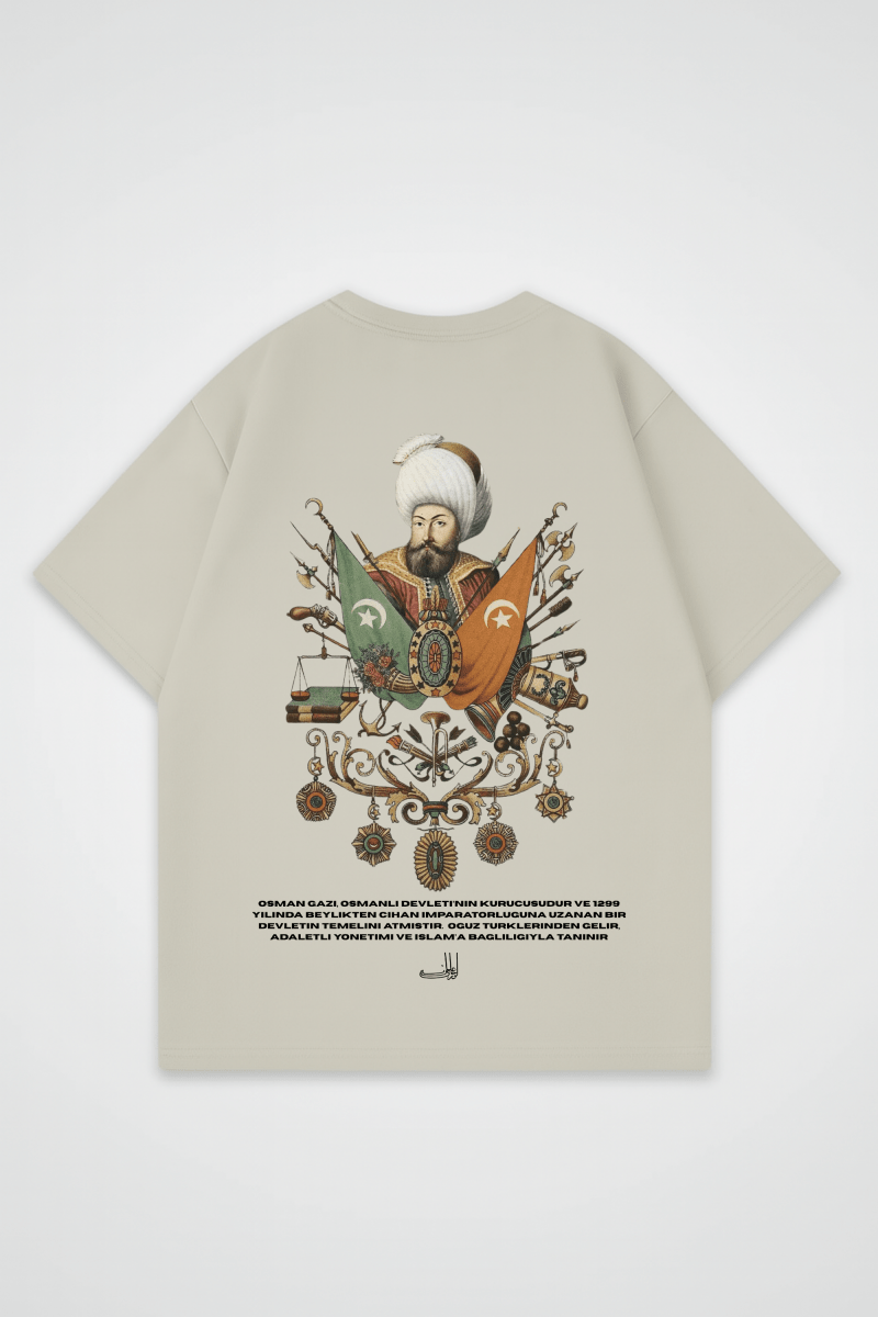 OSMAN GAZI - OVERSIZED SHIRT BACKPRINT - Edeltürke