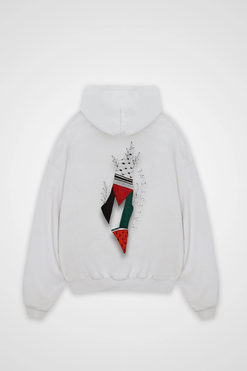 PALESTINE - OVERSIZED HOODIE BACKPRINT - Edeltürke