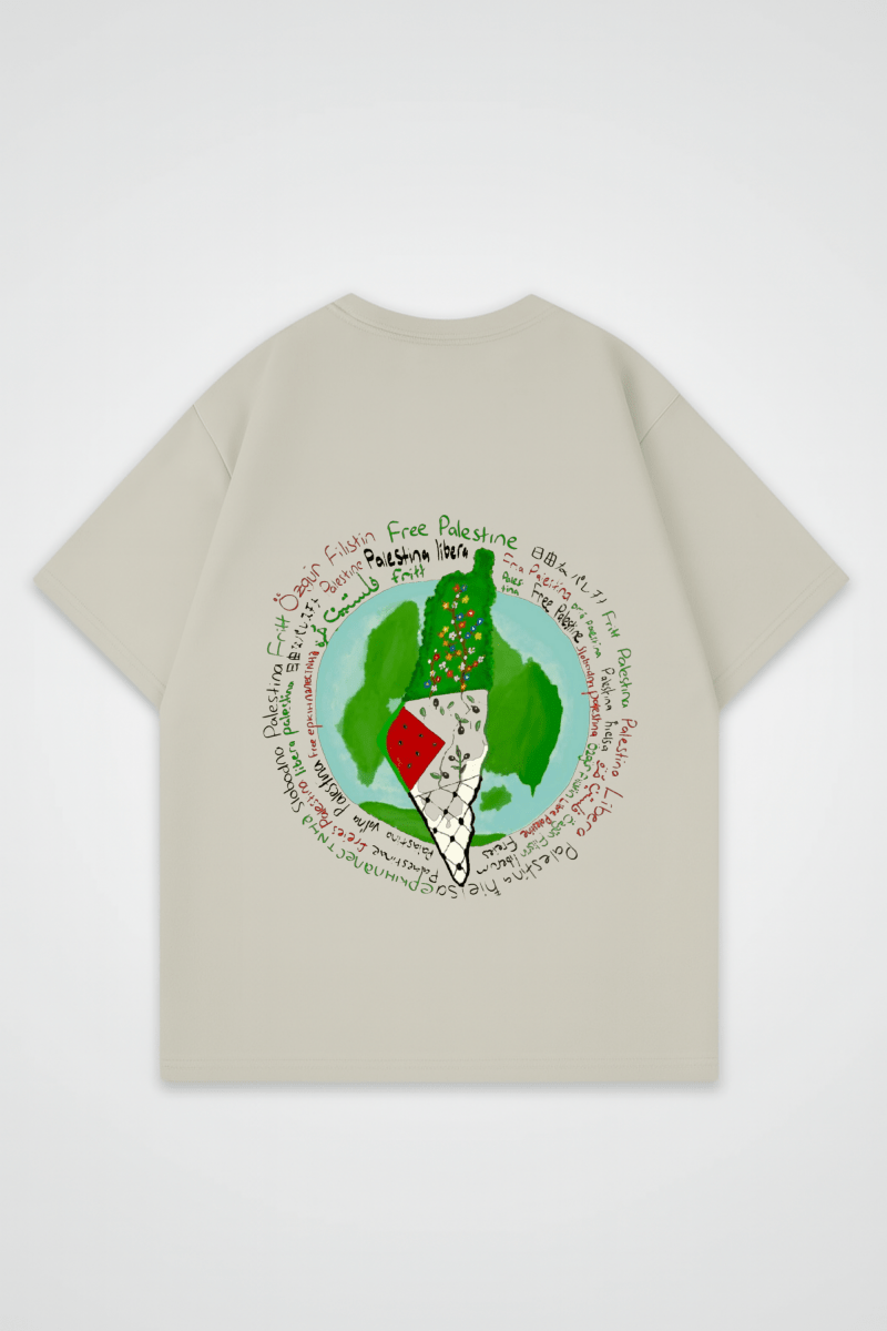 PALESTINE - OVERSIZED SHIRT BACKPRINT - Edeltürke