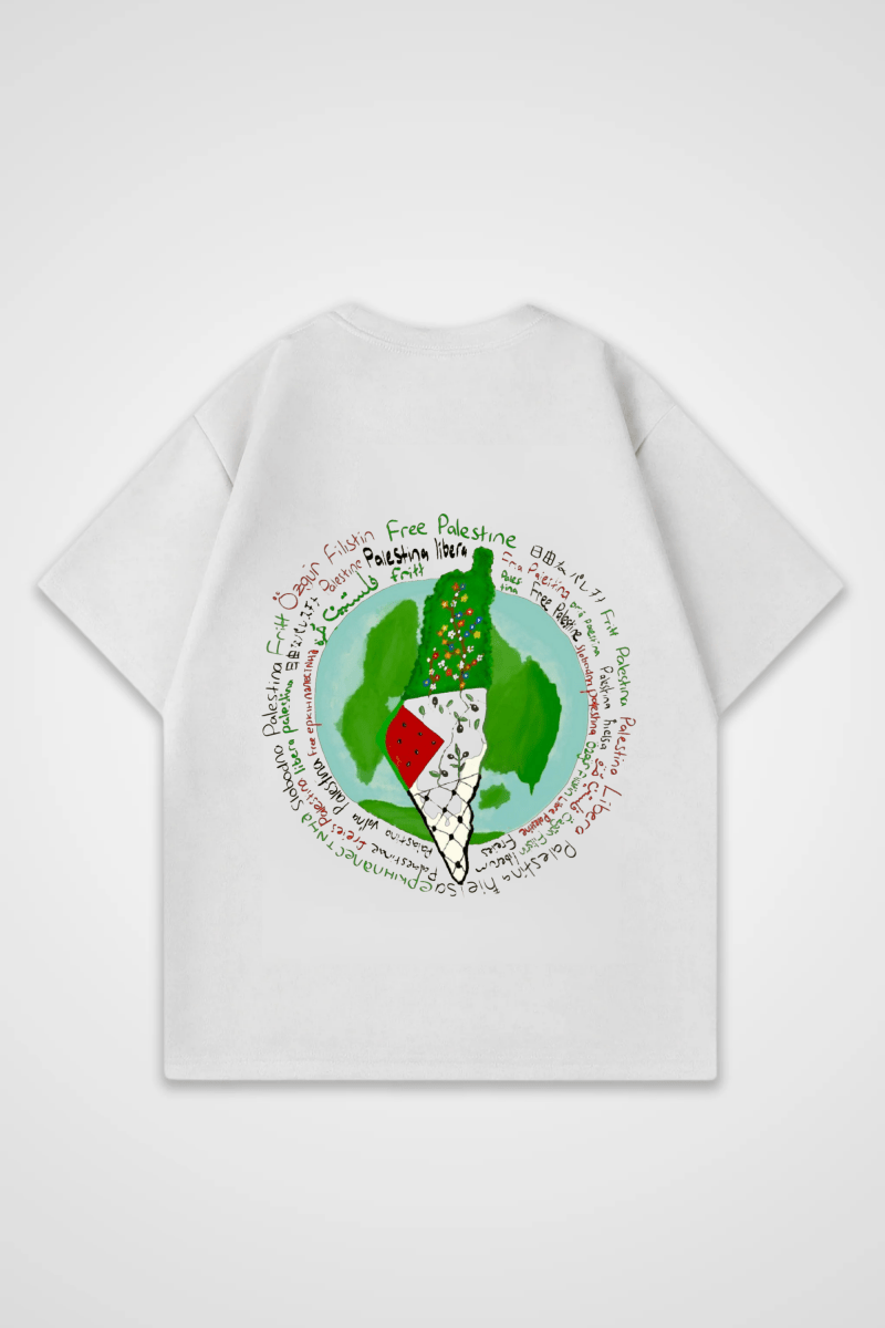 PALESTINE - OVERSIZED SHIRT BACKPRINT - Edeltürke