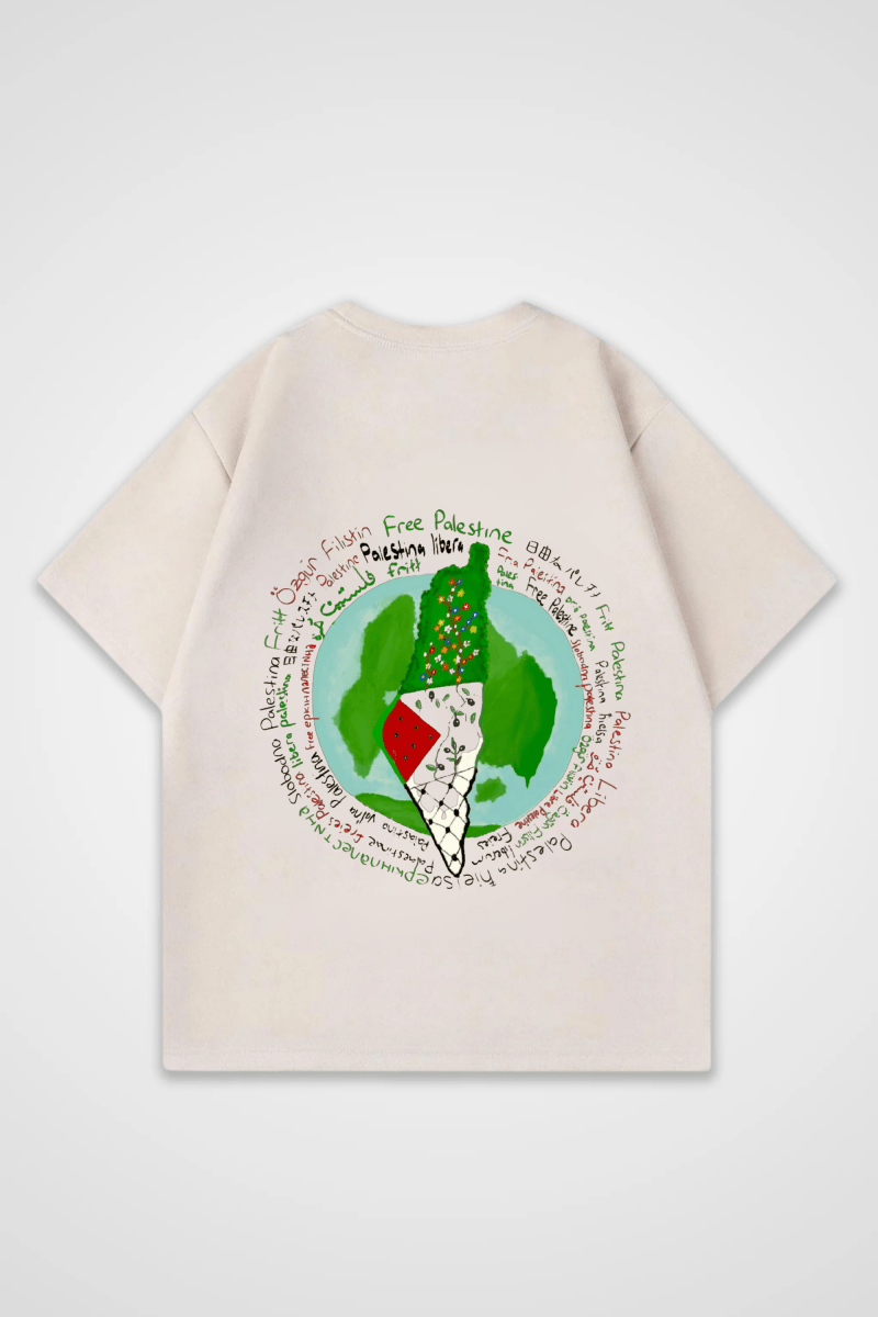 PALESTINE - OVERSIZED SHIRT BACKPRINT - Edeltürke