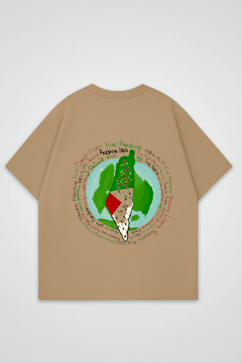 PALESTINE - OVERSIZED SHIRT BACKPRINT - Edeltürke