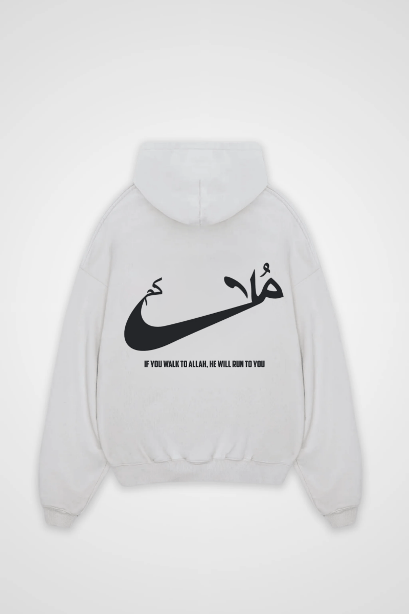 RUN - OVERSIZED HOODIE BACKPRINT - Edeltürke
