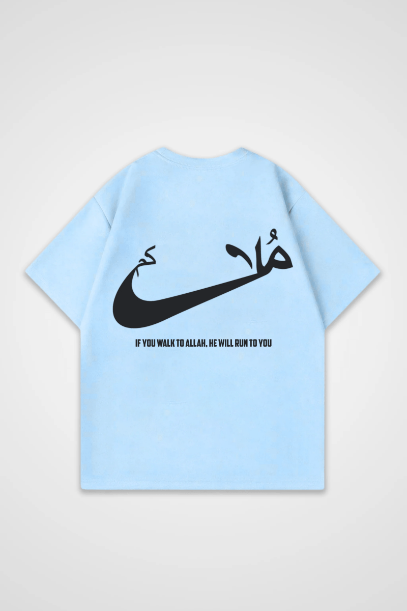 RUN - OVERSIZED SHIRT BACKPRINT - Edeltürke