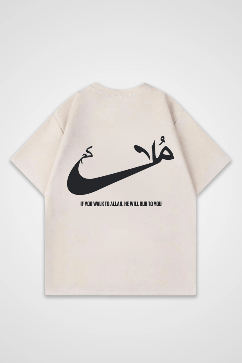 RUN - OVERSIZED SHIRT BACKPRINT - Edeltürke