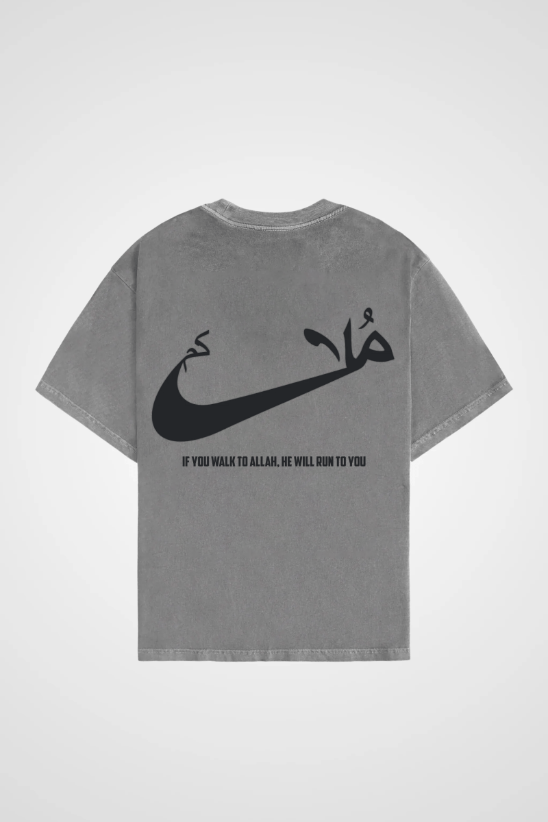 RUN - OVERSIZED SHIRT BACKPRINT - Edeltürke