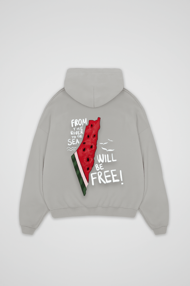 WILL BE FREE - OVERSIZED HOODIE BACKPRINT - Edeltürke