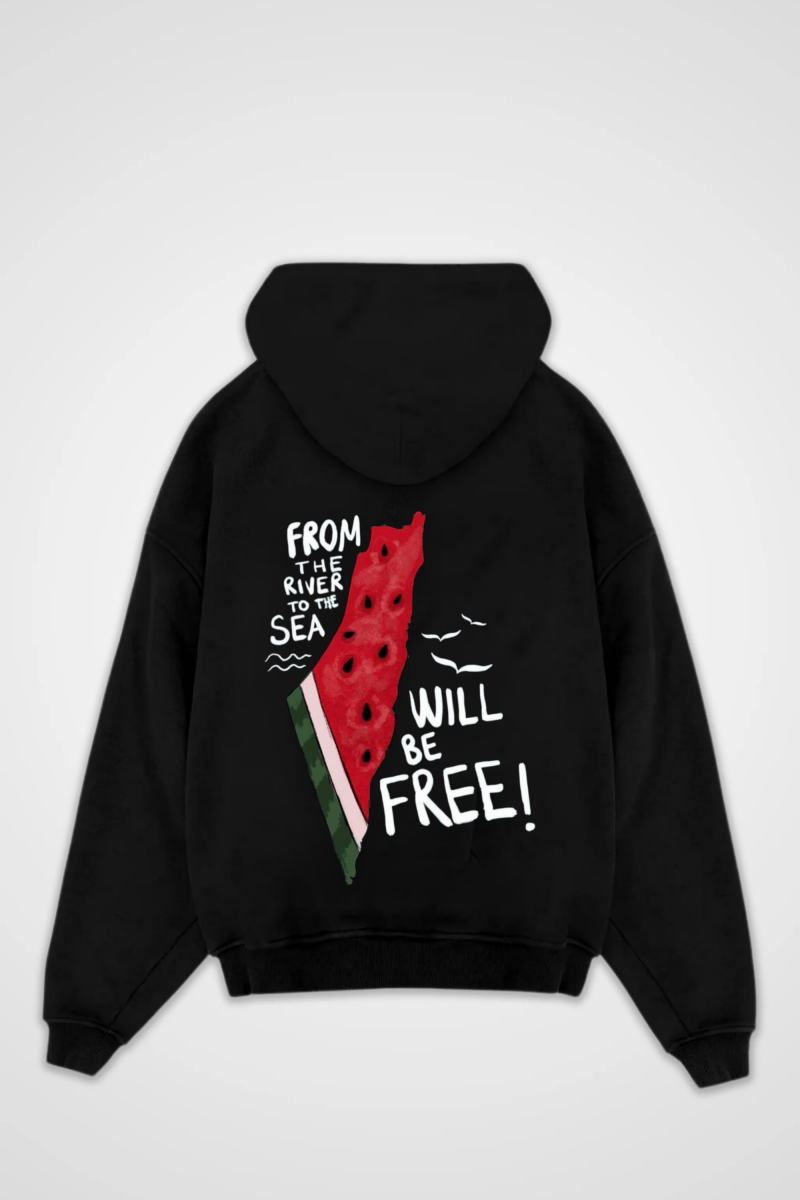 WILL BE FREE - OVERSIZED HOODIE BACKPRINT - Edeltürke
